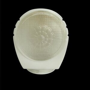 Vintage white mid-century light fixture globe cover